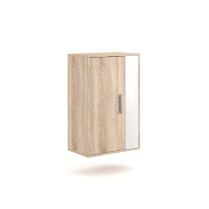 Секция BRICK за хол – дъб сонома/бял