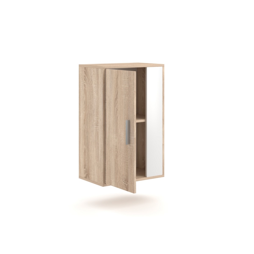 Секция BRICK за хол – дъб сонома/бял