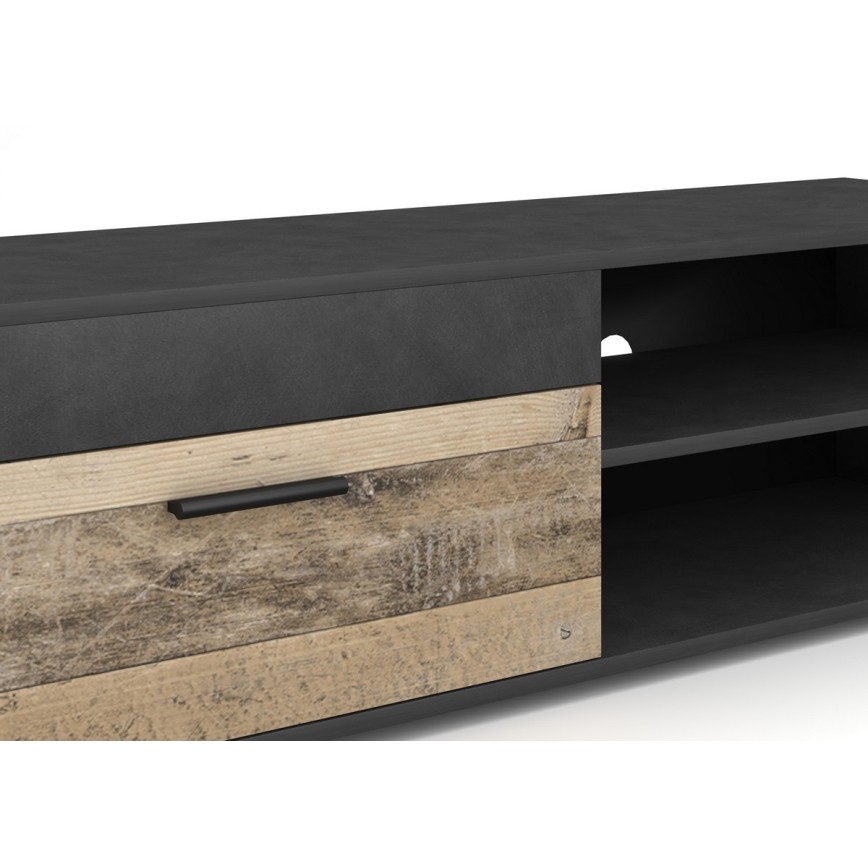 Секция за хол BRICK, кафява/черна