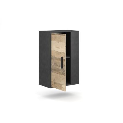 Секция за хол BRICK, кафява/черна