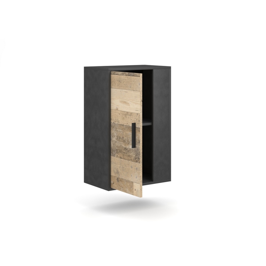 Секция за хол BRICK, кафява/черна