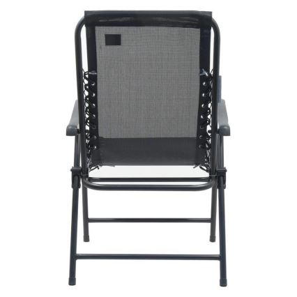 Сгъваем градински стол черен