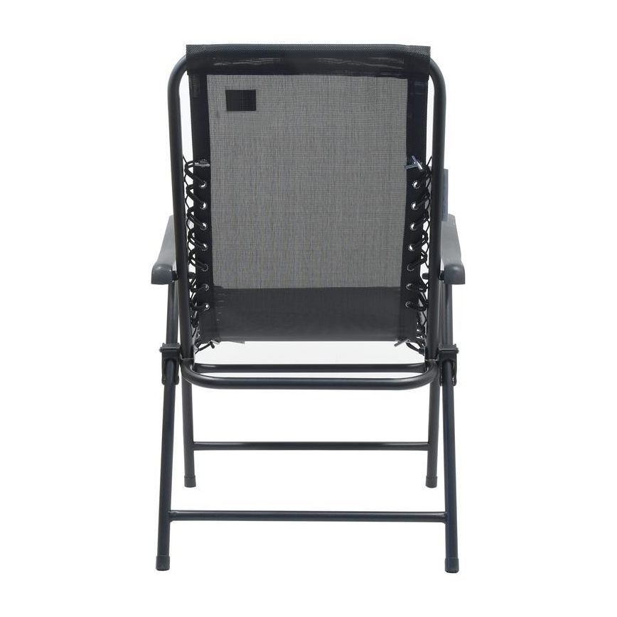 Сгъваем градински стол черен