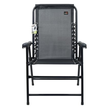 Сгъваем градински стол черен