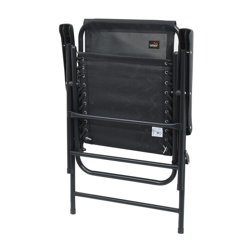 Сгъваем градински стол черен