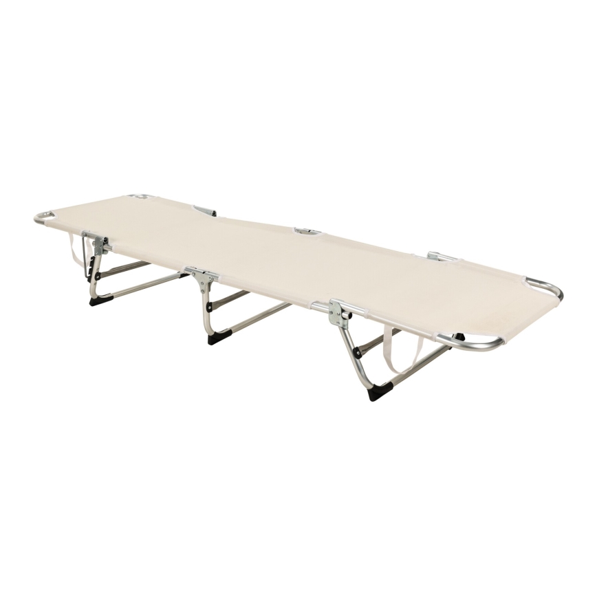 Сгъваем регулируем шезлонг SUNO 56x190 cm кремав