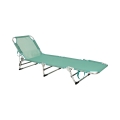Сгъваем регулируем тюркоазен шезлонг SUNO 56x190 cm