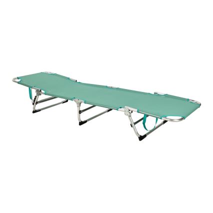 Сгъваем регулируем тюркоазен шезлонг SUNO 56x190 cm