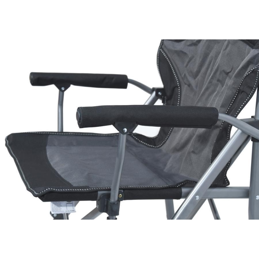 Сгъваем къмпинг стол черен