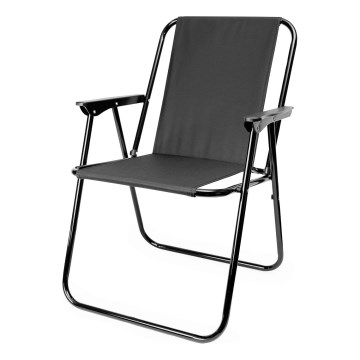 Сгъваем къмпинг стол черен