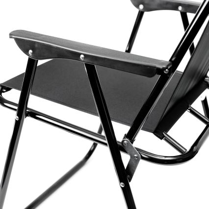 Сгъваем къмпинг стол черен