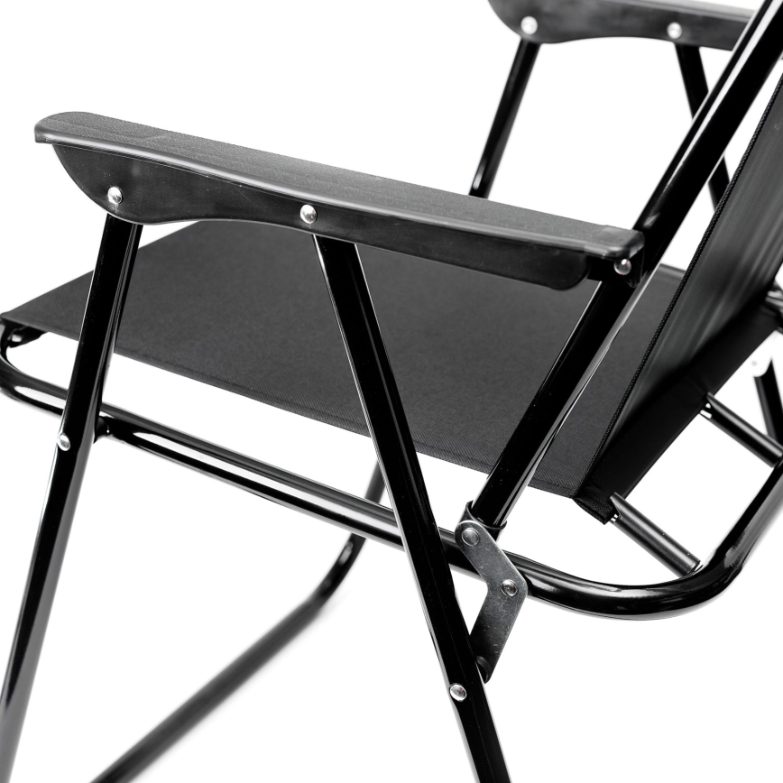 Сгъваем къмпинг стол черен