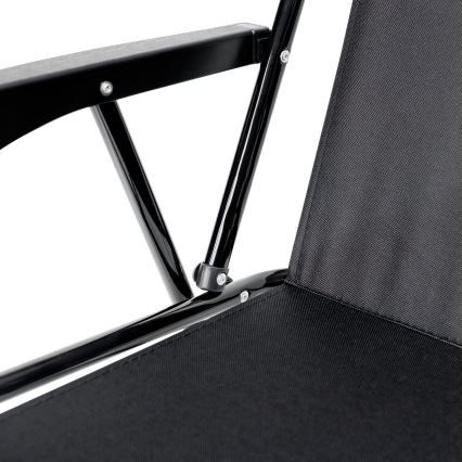 Сгъваем къмпинг стол черен