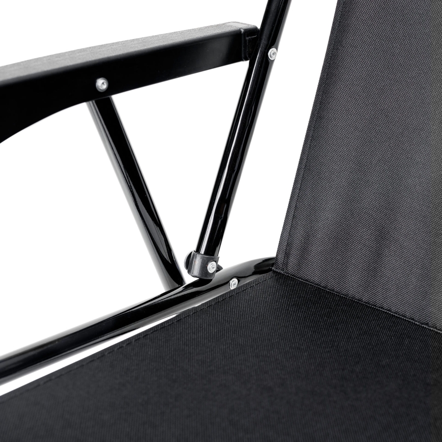 Сгъваем къмпинг стол черен