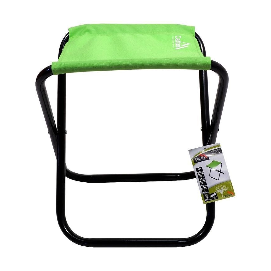 Сгъваем къмпинг стол зелен/черен