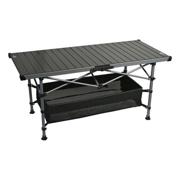 Сгъваема къмпинг маса 123x55 см антрацит