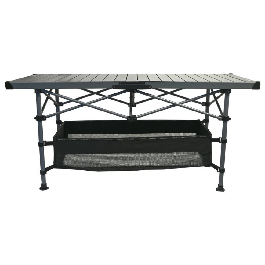 Сгъваема къмпинг маса 123x55 см антрацит