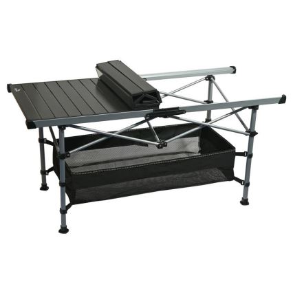 Сгъваема къмпинг маса 123x55 см антрацит