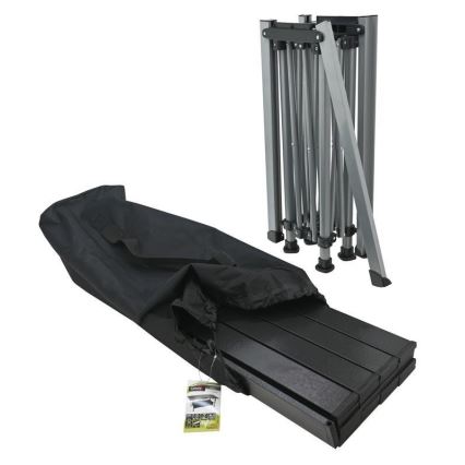 Сгъваема къмпинг маса 123x55 см антрацит