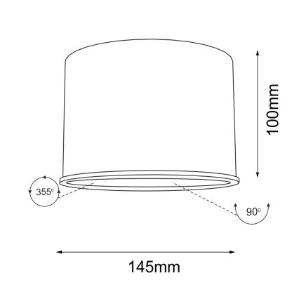 Shilo - Спот 1xGU10/15W/230V черен