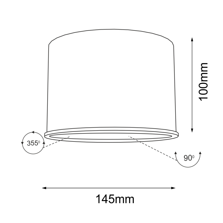Shilo - Спот 1xGU10/15W/230V черен