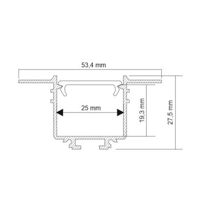 Shilo - LED Лампа за вграждане LED/32W/230V 3000K CRI 90 черна
