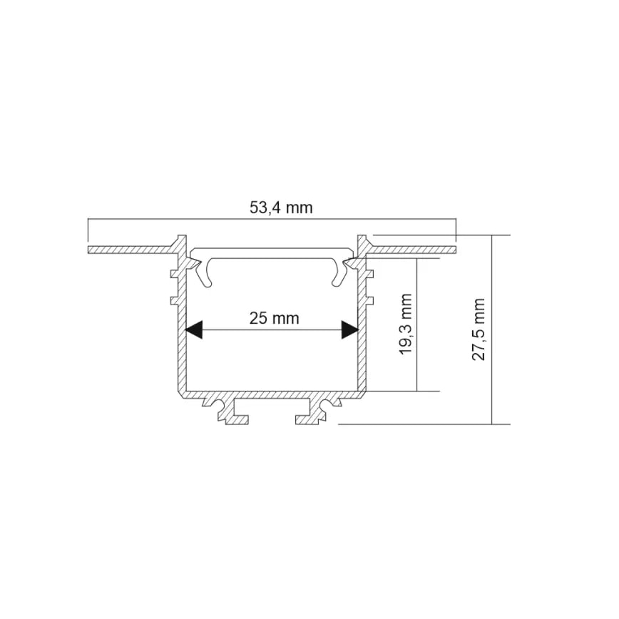 Shilo - LED Лампа за вграждане LED/32W/230V 3000K CRI 90 черна