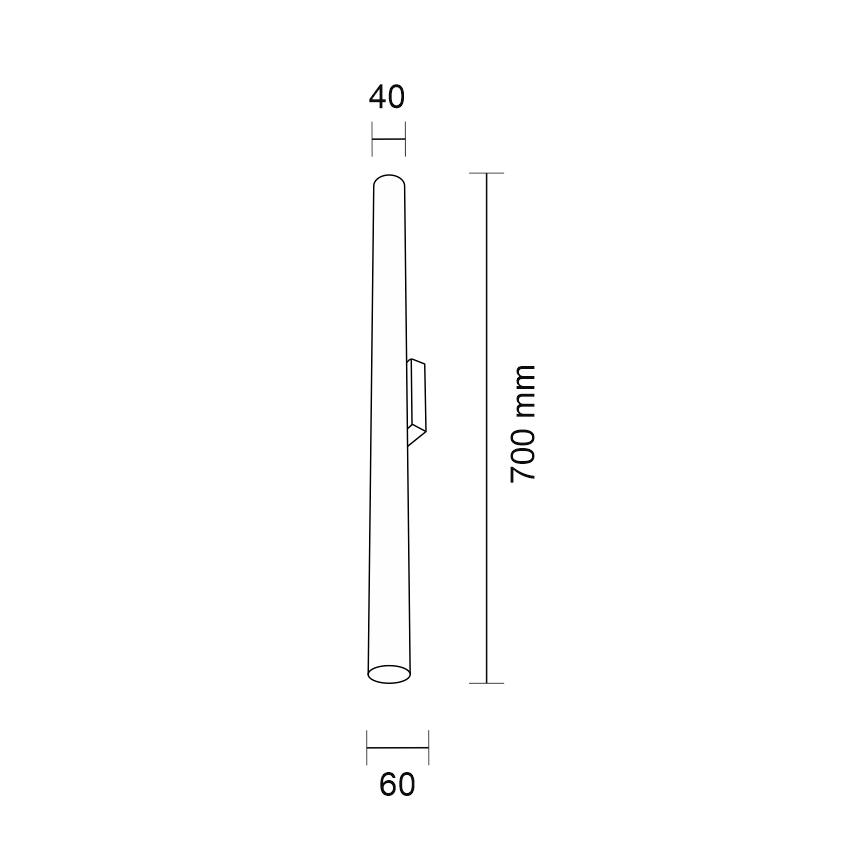 Shilo - Аплик 2xGU10-MR11/15W/230V черен
