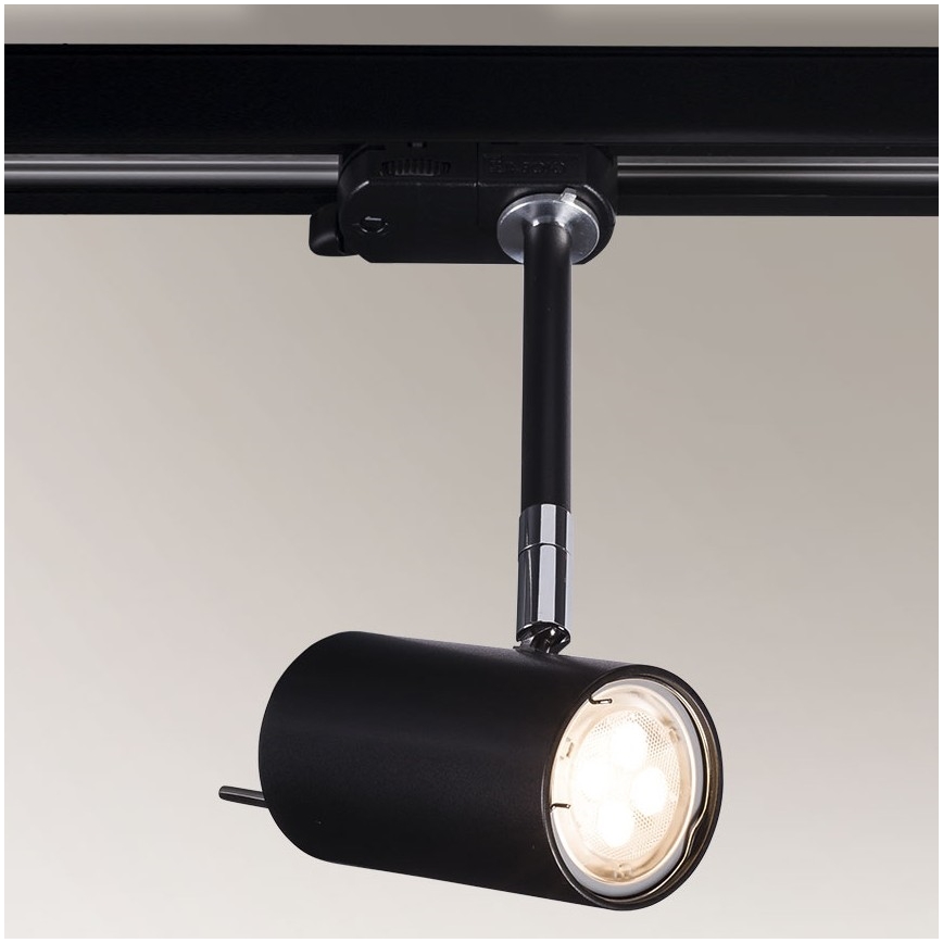 Shilo - Спот за релсова система 1xGU10/15W/230V черен