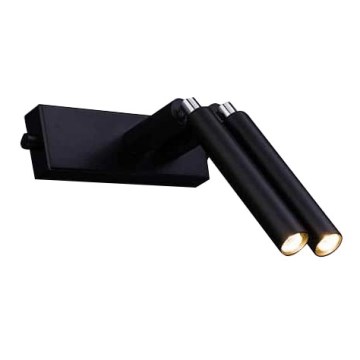 Shilo - Стенен спот 2xG9/10W/230V черен