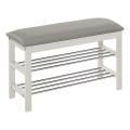 Shoe rack 48x81 см бял/сив