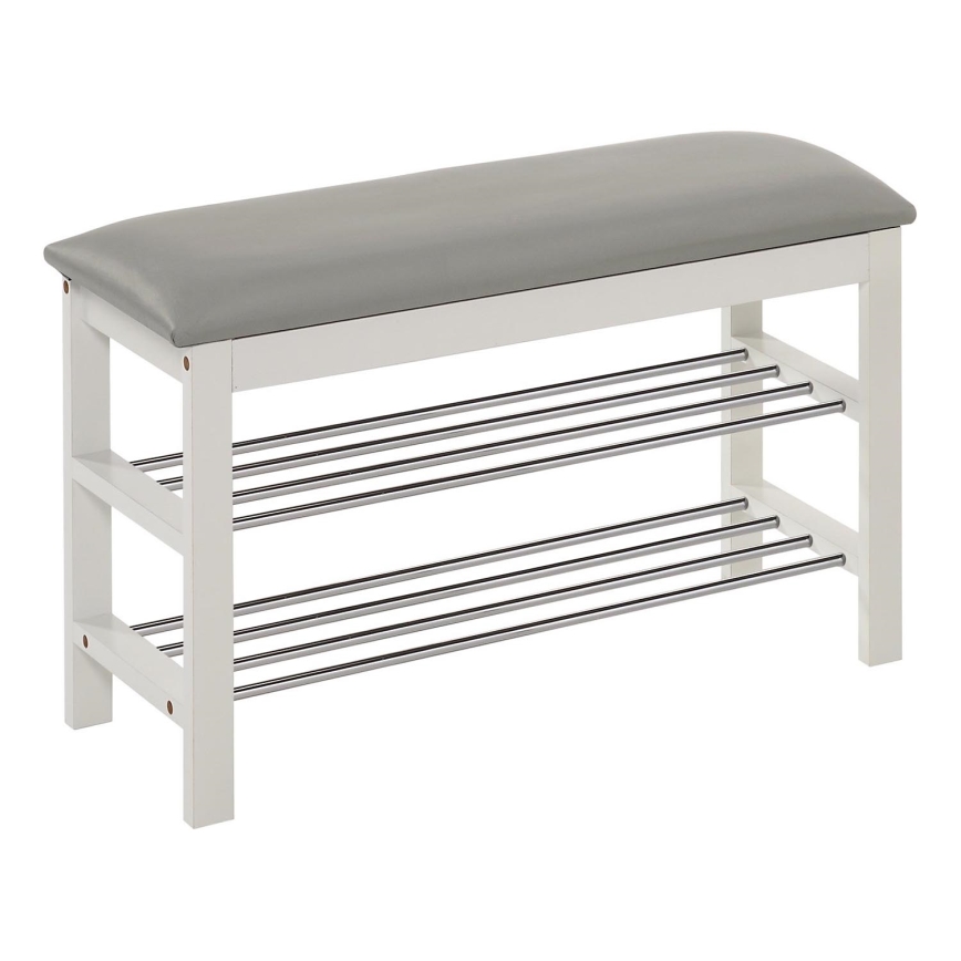 Shoe rack 48x81 см бял/сив
