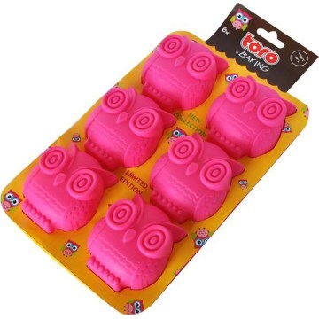 Силиконова форма за мъфини TORO розова