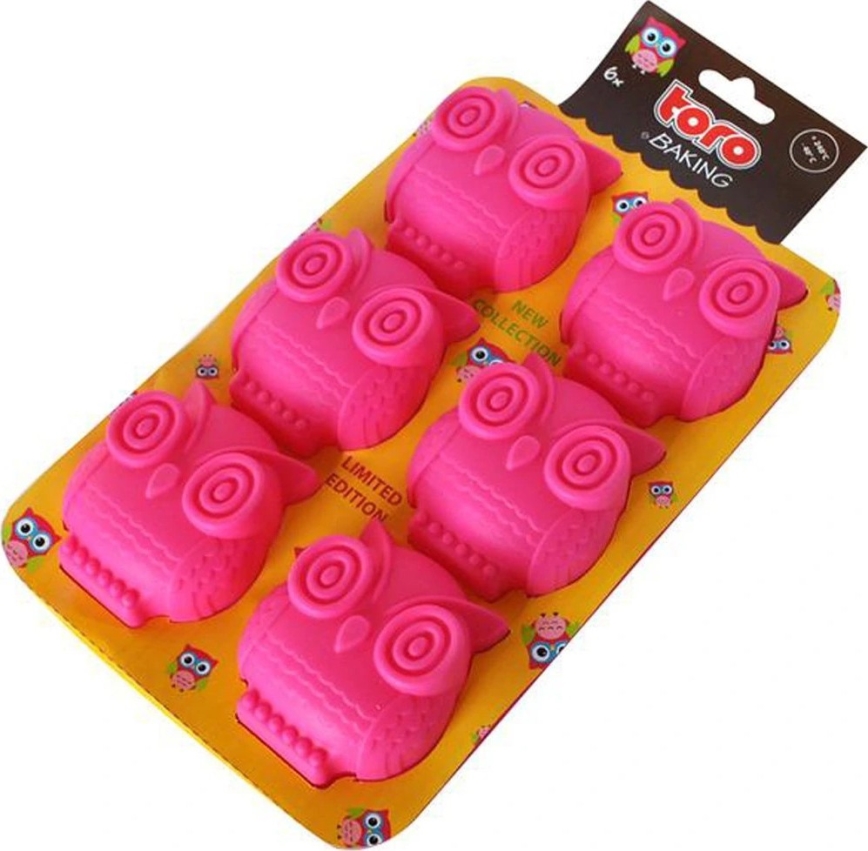 Силиконова форма за мъфини TORO розова