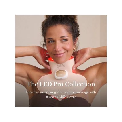 Silk’n - LED терапевтична маска за гръдния кош LED/5V бежова