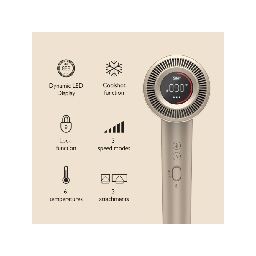 Silk’n - Сешоар SILKYAIR PRO 1600W/230V златист