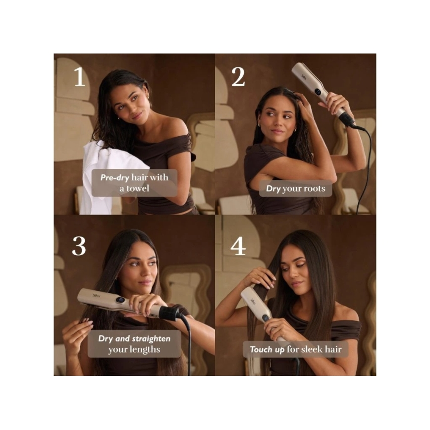 Silk’n - Сешоар за коса 3 в 1 SILKYAIR TRINITY 230V златист