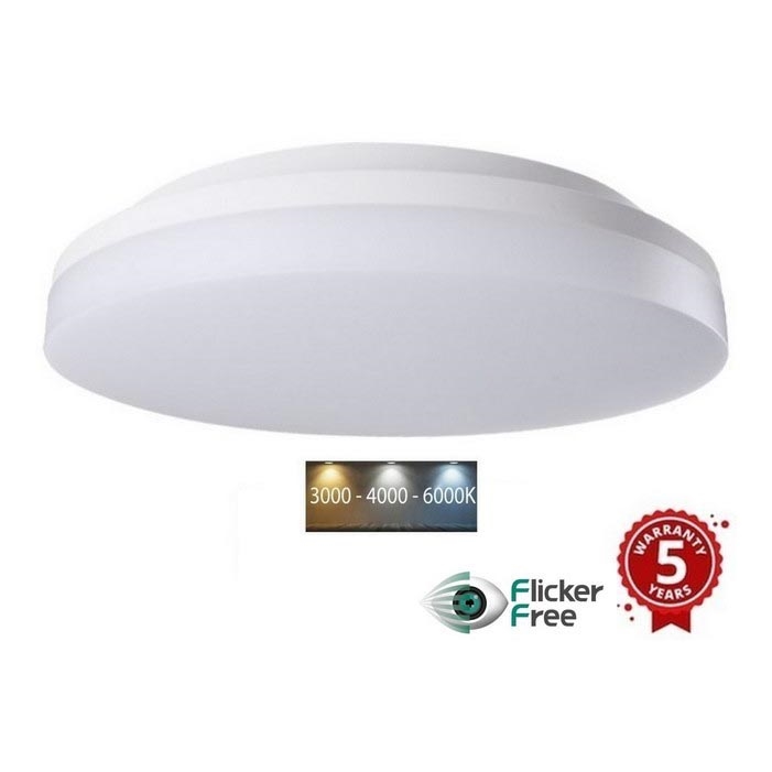 Sinclair - LED Лампа за повърхностен монтаж LED/30W/230V 3000K/4000K/6000K IP54 33 см бял