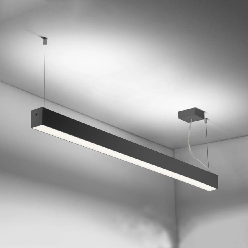 Sinclair - LED Плафониера LSM LED/20W/230V 3000K/4000K/5000K 60 см черен