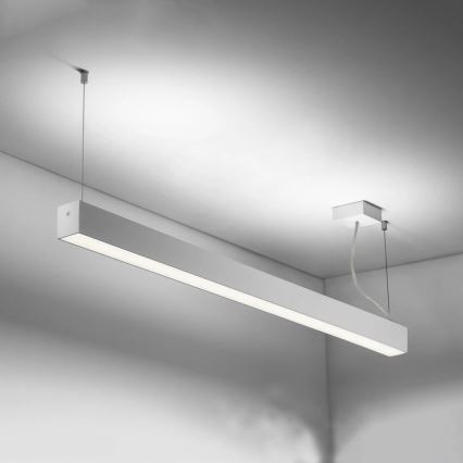 Sinclair - LED Плафониера LSM LED/40W/230V 3000K/4000K/5000K 120 см сребрист