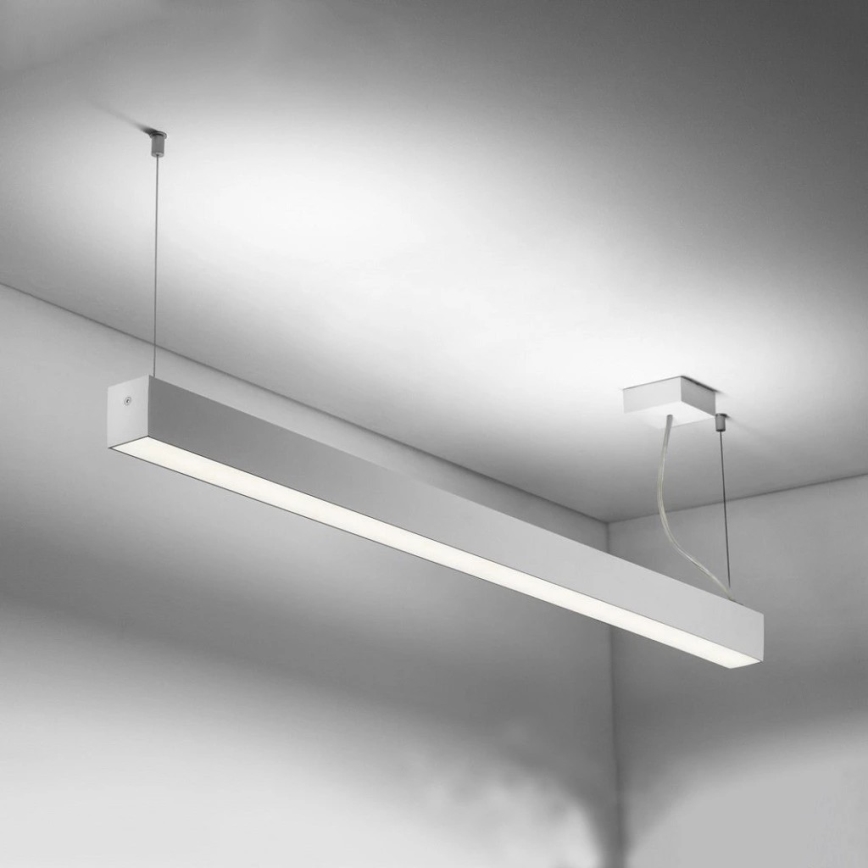 Sinclair - LED Плафониера LSM LED/40W/230V 3000K/4000K/5000K 120 см сребрист