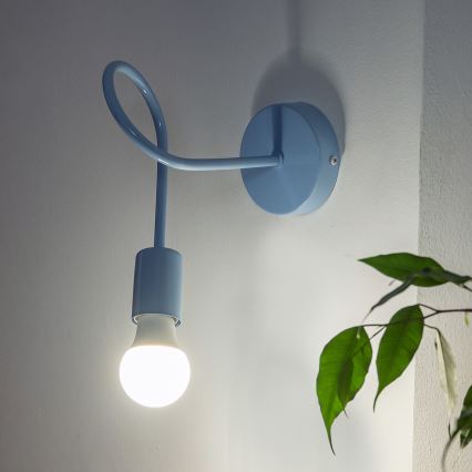 Синя стенна лампа OXFORD 1xE27/15W/230V