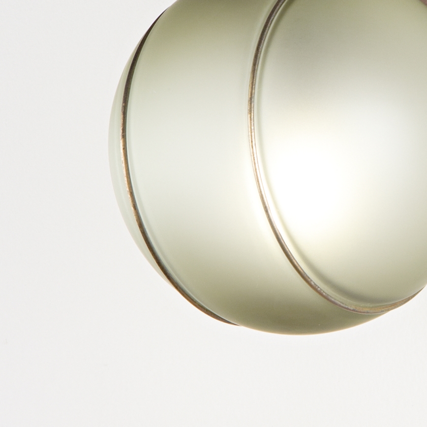 SIRU - Аплик FLORET 1xE14/40W/230V кафяв/сив Венецианско стъкло