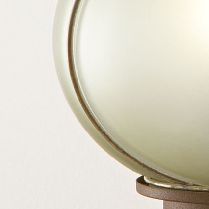 SIRU - Настолна лампа FLORET 1xE14/40W/230V кафяв/сив Венецианско стъкло