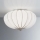 SIRU - Плафон GIOVE 2xE14/40W/230V Ø 29 см матов хром/бял Венецианско стъкло