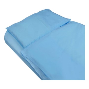 SkinPro Silver - Антибактериален чаршаф 60x120 см, синьо