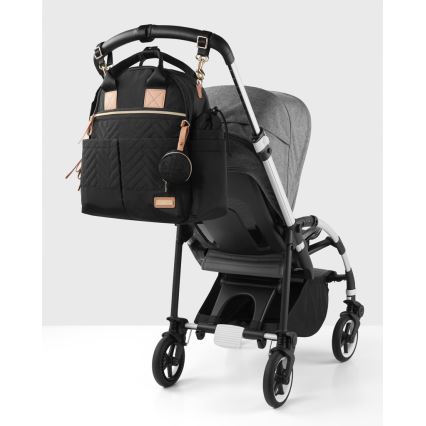 Skip Hop - Многофункционална раница за количка 6в1 SUITE SET черна
