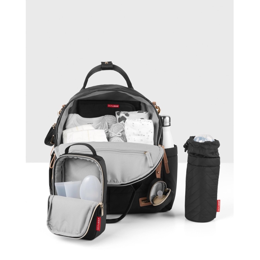Skip Hop - Многофункционална раница за количка 6в1 SUITE SET черна