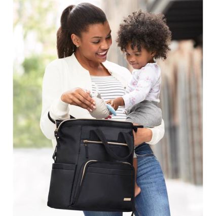 Skip Hop - Чанта за смяна за количка MAINFRAME, черна