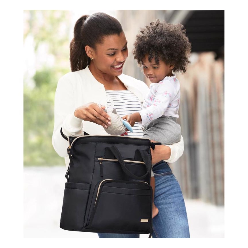 Skip Hop - Чанта за смяна за количка MAINFRAME, черна